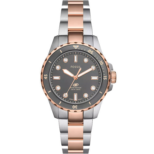 Fossil Blue Dive Grey Dial Women 36mm