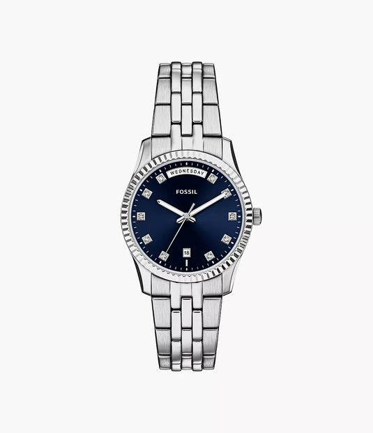 Fossil Scarlette Blue Dial Women ES5457 34mm
