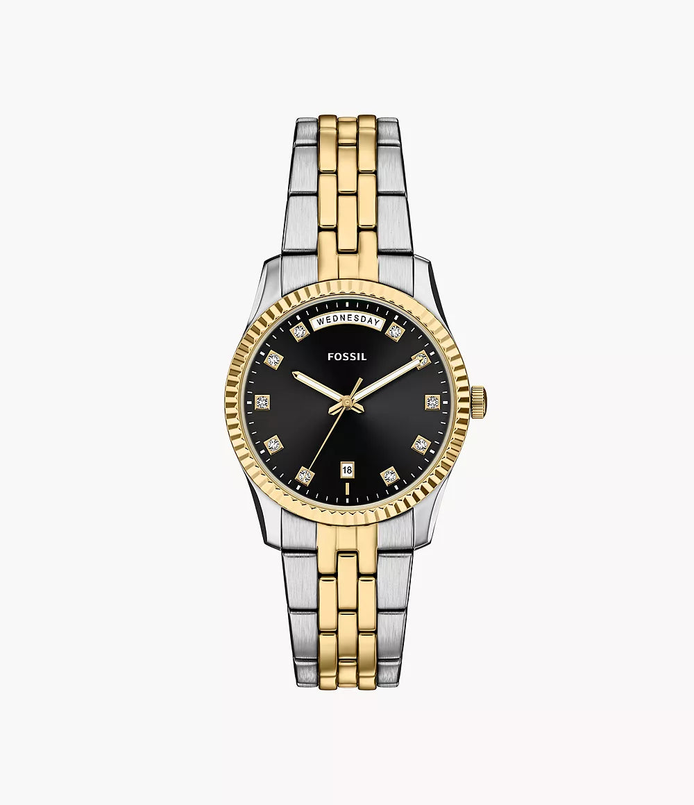 Fossil Scarlette Black Dial Women ES5458 34mm