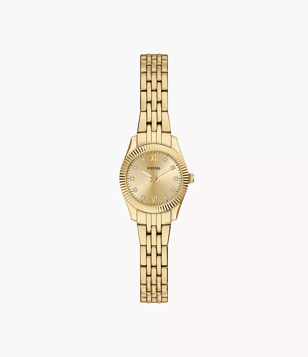 Fossil Scarlette Gold Dial Women ES5474 20mm