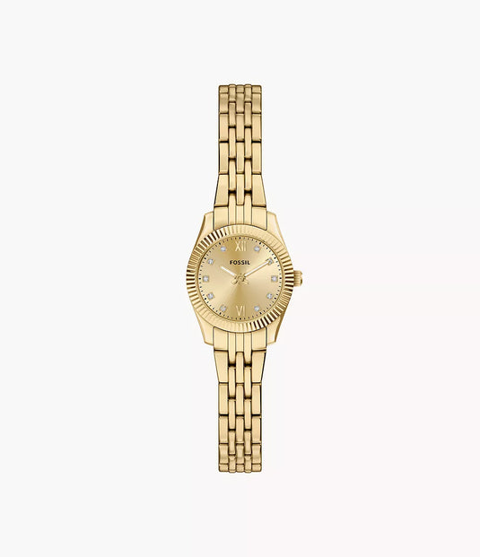Fossil Scarlette Gold Dial Women ES5474 20mm