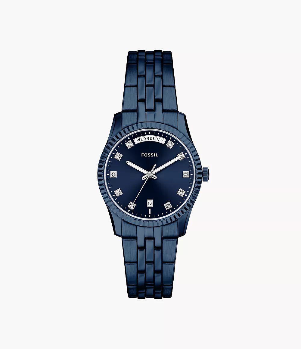 Fossil Scarlette Blue Dial Women ES5476 34mm