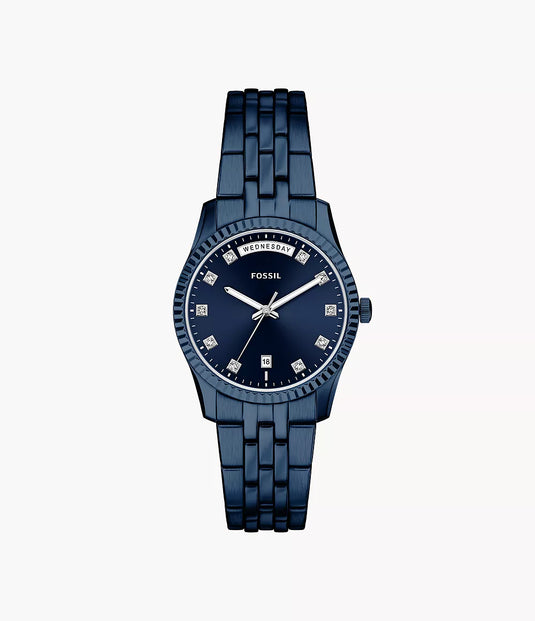 Fossil Scarlette Blue Dial Women ES5476 34mm