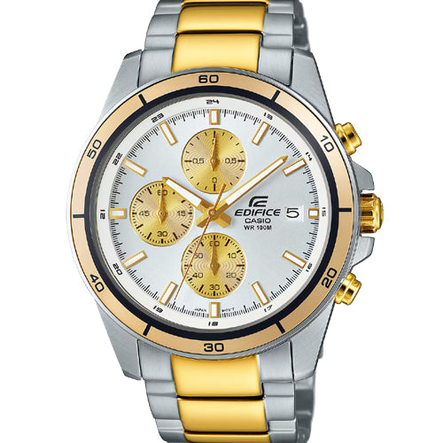 Casio Edifice Standard Chronograph Silver Dial Men 43.8mm EX273 EFR-526SG-7A9V