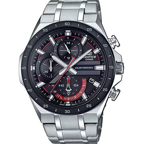 Casio Edifice Solar Powered Chronograph Black Dial Men 47.6mm EX487 EQS-920DB-1AV