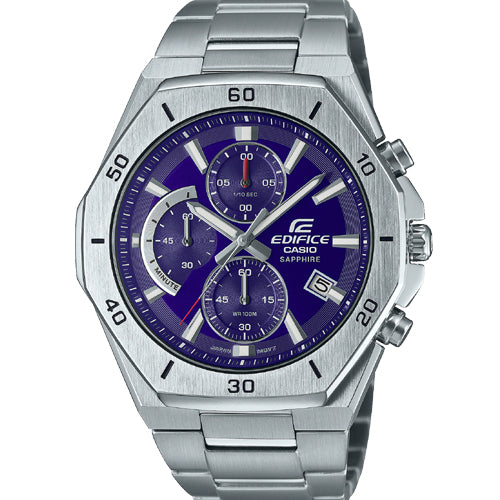 Casio Edifice Standard Chronograph Blue Dial Men 45.8mm EX551 EFB-680D-2BV