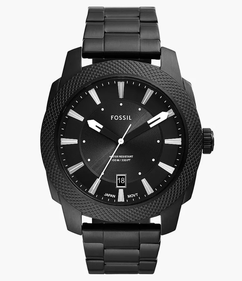 Fossil Machine Oversized Black Dial 49mm Watch | Zimson Fossil Machine Oversized Black Dial 49mm Watch | Zimson
