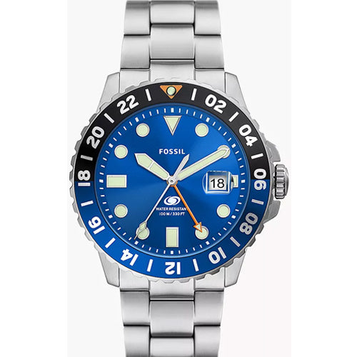 Fossil Fossil Blue GMT Blue Dial Men 46mm