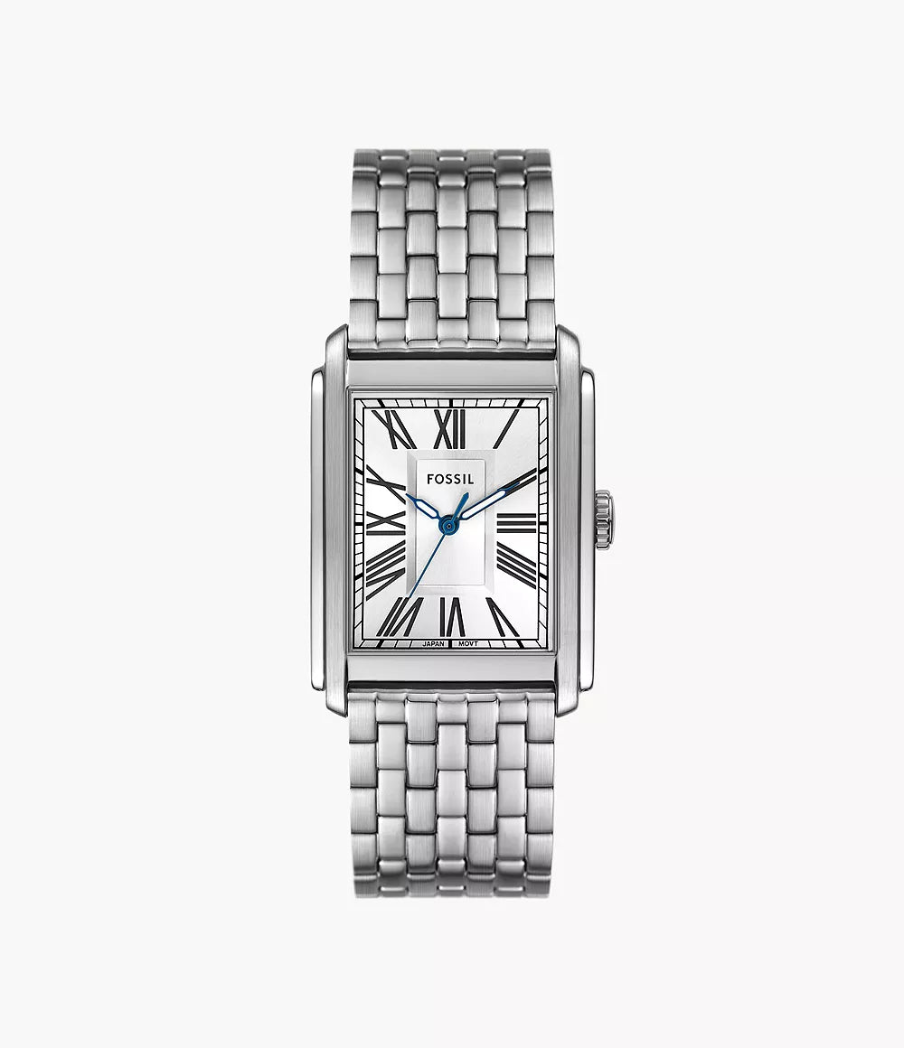 Fossil Carraway Silver Dial Men FS6008 30mm
