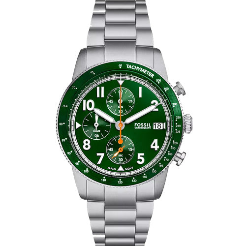Fossil Sport Tourer Green Dial Men's Watch 42mm