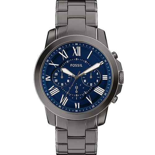Fossil Grant Chronograph Blue Dial Men 44mm FS6133