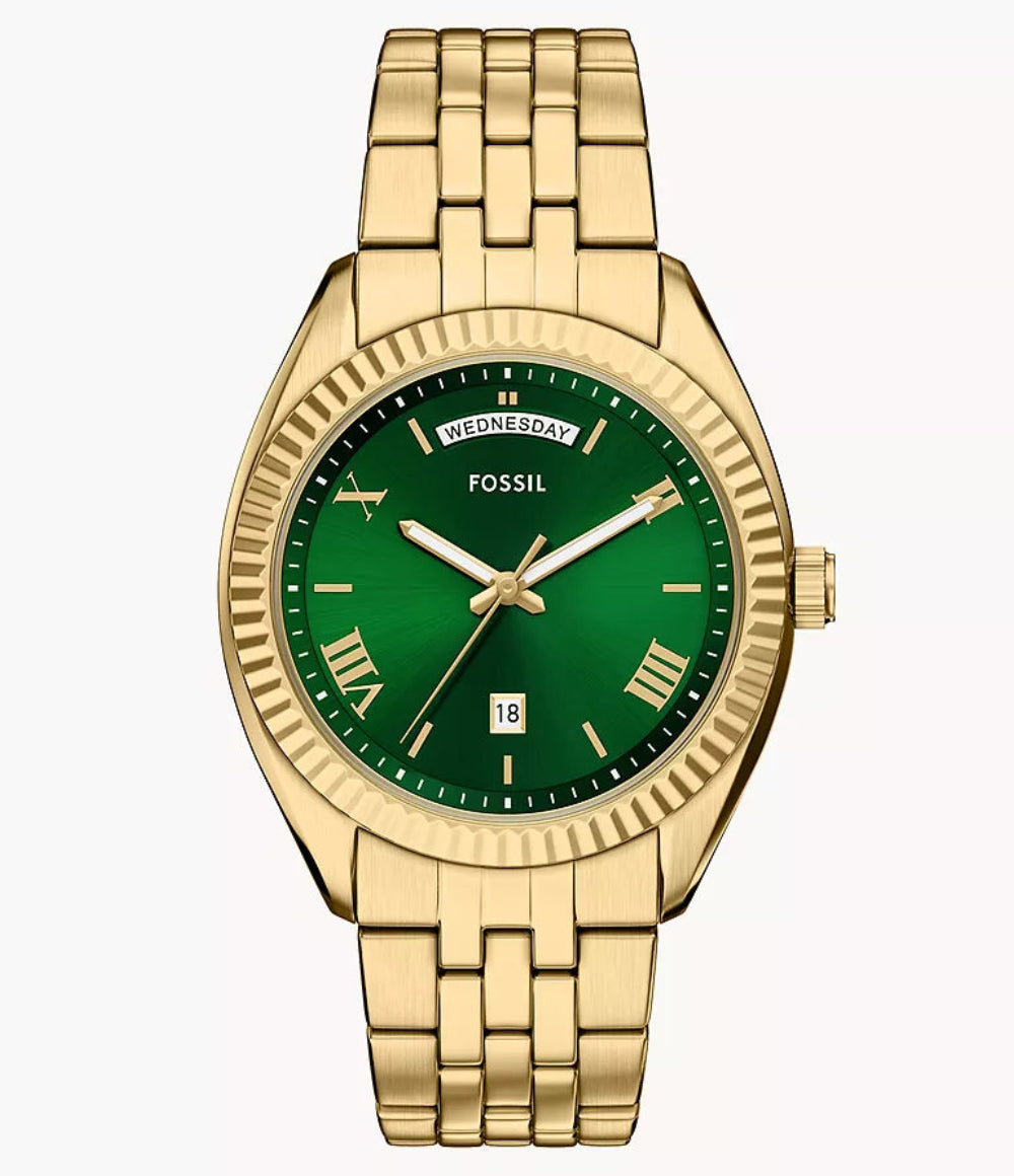 Fossil Campbell Green Dial Men FS6142 42mm