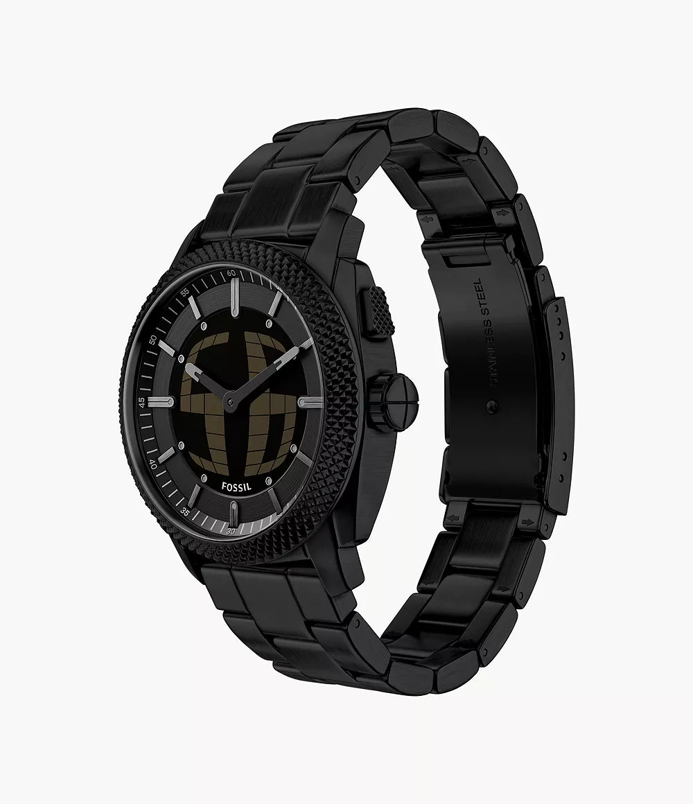 Fossil Machine Big Tic All-Black 41mm Watch | Zimson Fossil Machine Big Tic All-Black 41mm Watch | Zimson