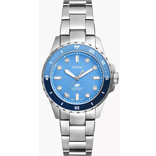 Fossil Blue Dive Blue Dial Women 36mm ES5353