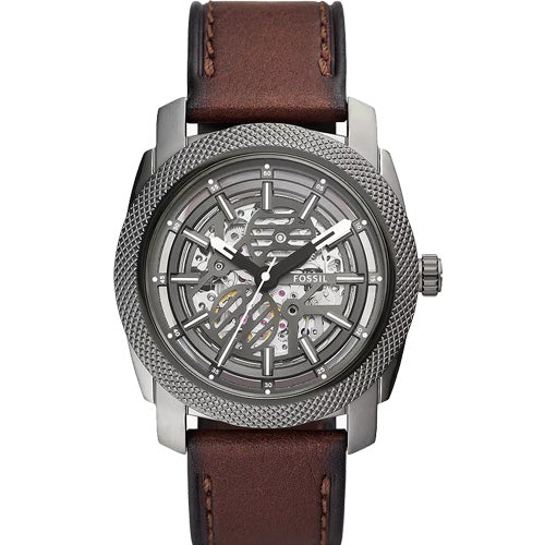 Fossil Machine Grey Dial Men 45mm ME3254