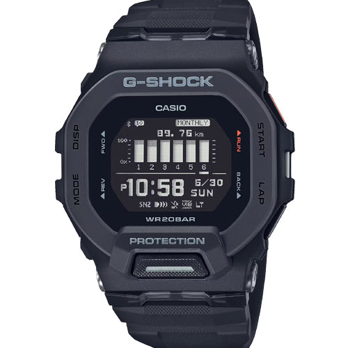Casio G-Shock Black Dial Men 45.9mm G1146 G-Squad GBD-200-1