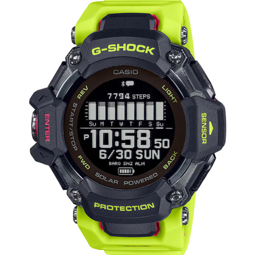 Casio G-Shock G-SQUAD GBD-H2000 Series Black Dial Men 52.6mm G1380 GBD-H2000-1A9