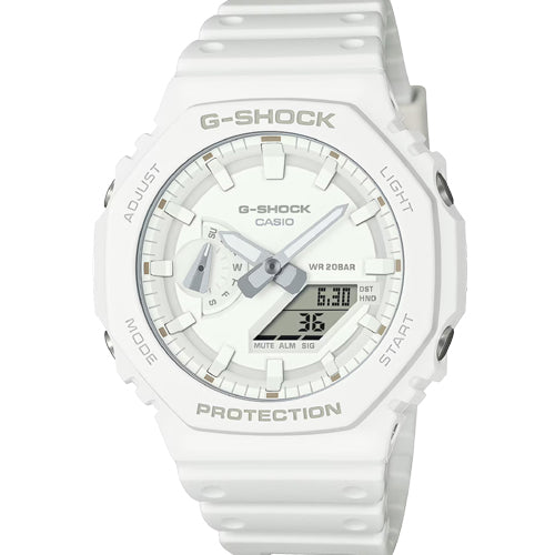 Casio G-Shock 2100 Series White Dial Men 45.4mm G1522 GA-2100-7A7
