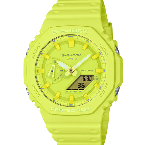 Casio G-Shock 2100 Series Green Dial Men 45.4mm G1523 GA-2100-9A9
