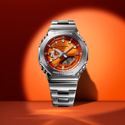 CASIO G-Shock G-Steel Orange Dial Men 44.4mm G1610 GM-2110D-4A