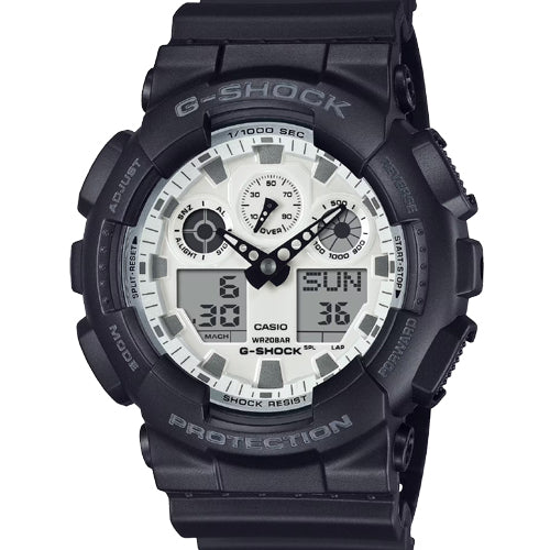 Casio G-Shock GA-100 Series White Dial Men 51.2mm G1635 GA-100WD-1A