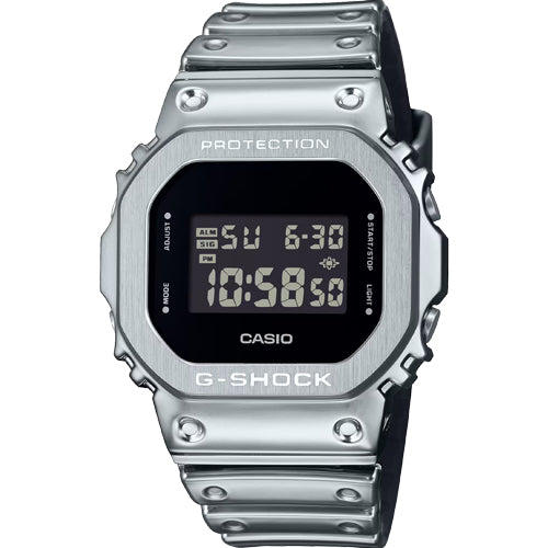 Casio G-Shock FINE METALLIC Series G-STEEL 5600 Series Black Dial Men 43.2mm G1666 GM-5600YM-8