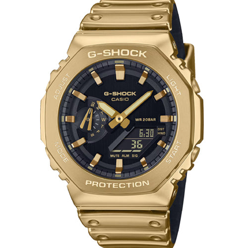 Casio G-Shock FINE METALLIC Series G-STEEL 2100 Series Black Dial Men 44.4mm G1669 GM-2100YMG-9A