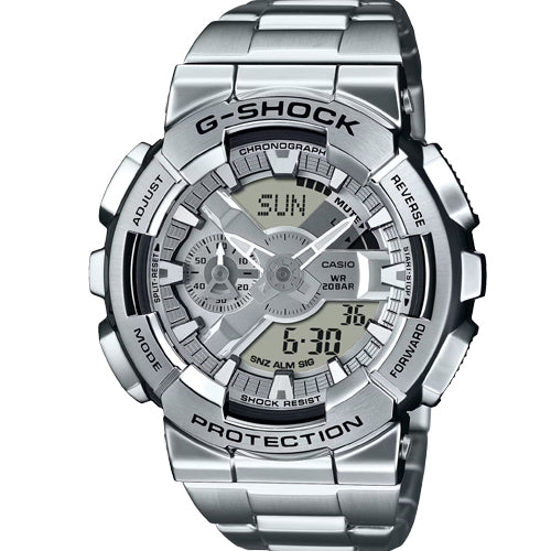Casio G-Shock G-STEEL 110 Series Silver Dial Men 48.8mm G1687 GM-110D-8A