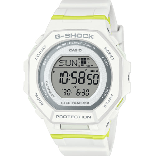 Casio G-Shock G-SQUAD White Dial Women 43.8mm G1696 GMD-B300SC-7