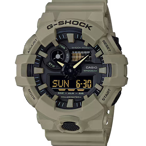 Casio G-Shock GA-700 Series Black Dial Men 53.4mm G767 GA700UC-5A