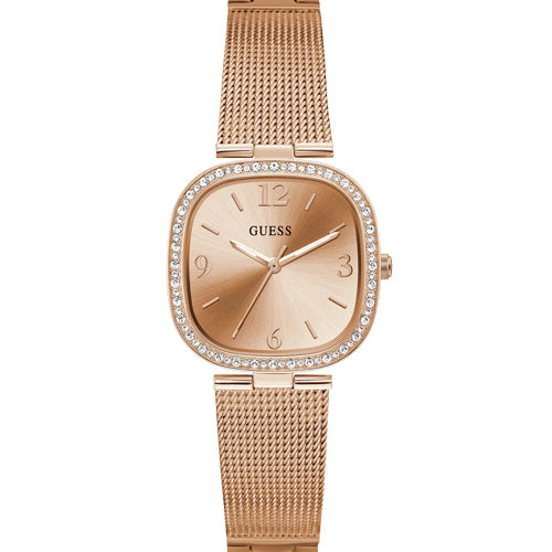 Guess Tapestry Rose Gold Dial Women 32mm GW0354L3