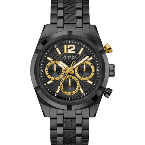Guess Resistance Chronograph Black Dial Men 44mm GW0714G4