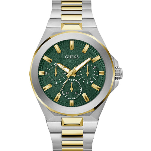 Guess Dashboard Multifunction Green Dial Men 46mm GW0798G3