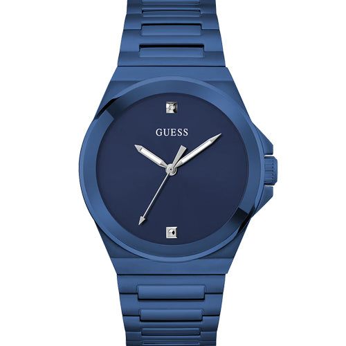 Guess Vinyl Blue Dial Men 44mm GW0833G1