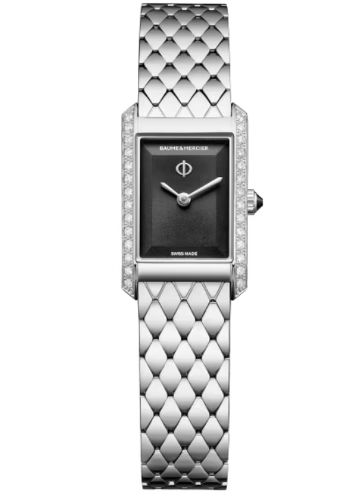 Baume & Mercier Hampton  Black, Stamped, Sunray Dial 28 x 17.75mm Women M0A10862