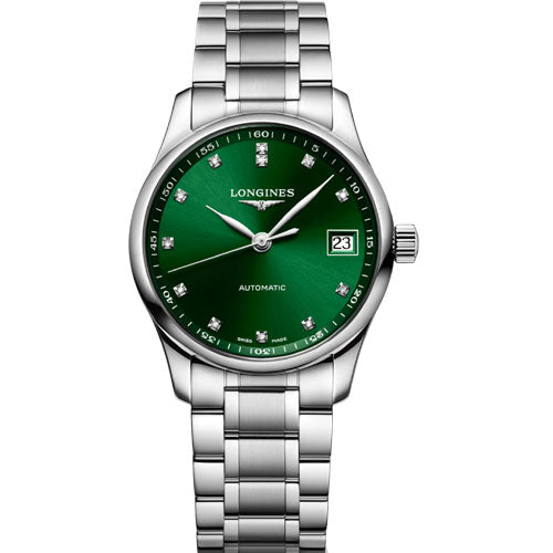 Longines Master Collection Green Dial Women 34mm