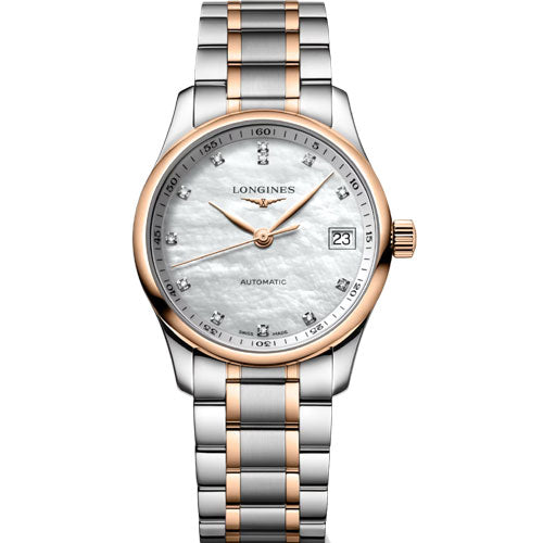 Longines Master Collection White Mother-Of-Pearl Dial Women 34mm