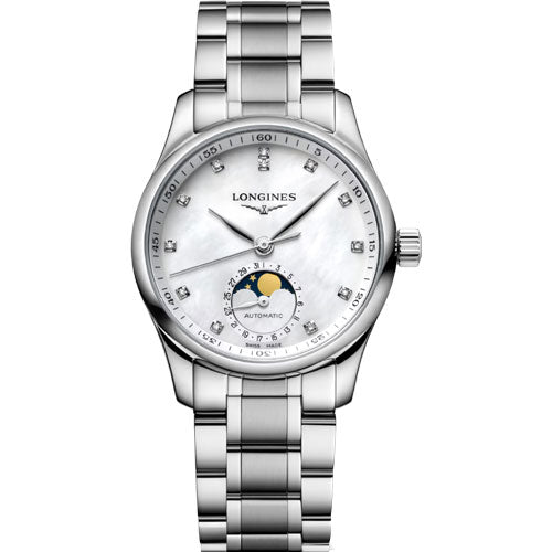 Longines Master Collection White Mother-Of-Pearl Dial Women 34mm