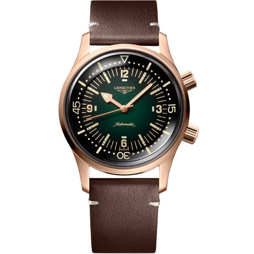 Longines Legend Diver Green dial Men 42mm