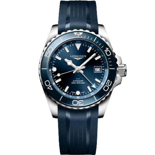 Longines Hydroconquest Gmt Sunray Blue Dial Men 41mm