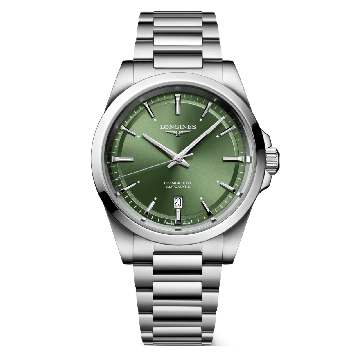 Longines Conquest Sunray green Dial Men 41mm