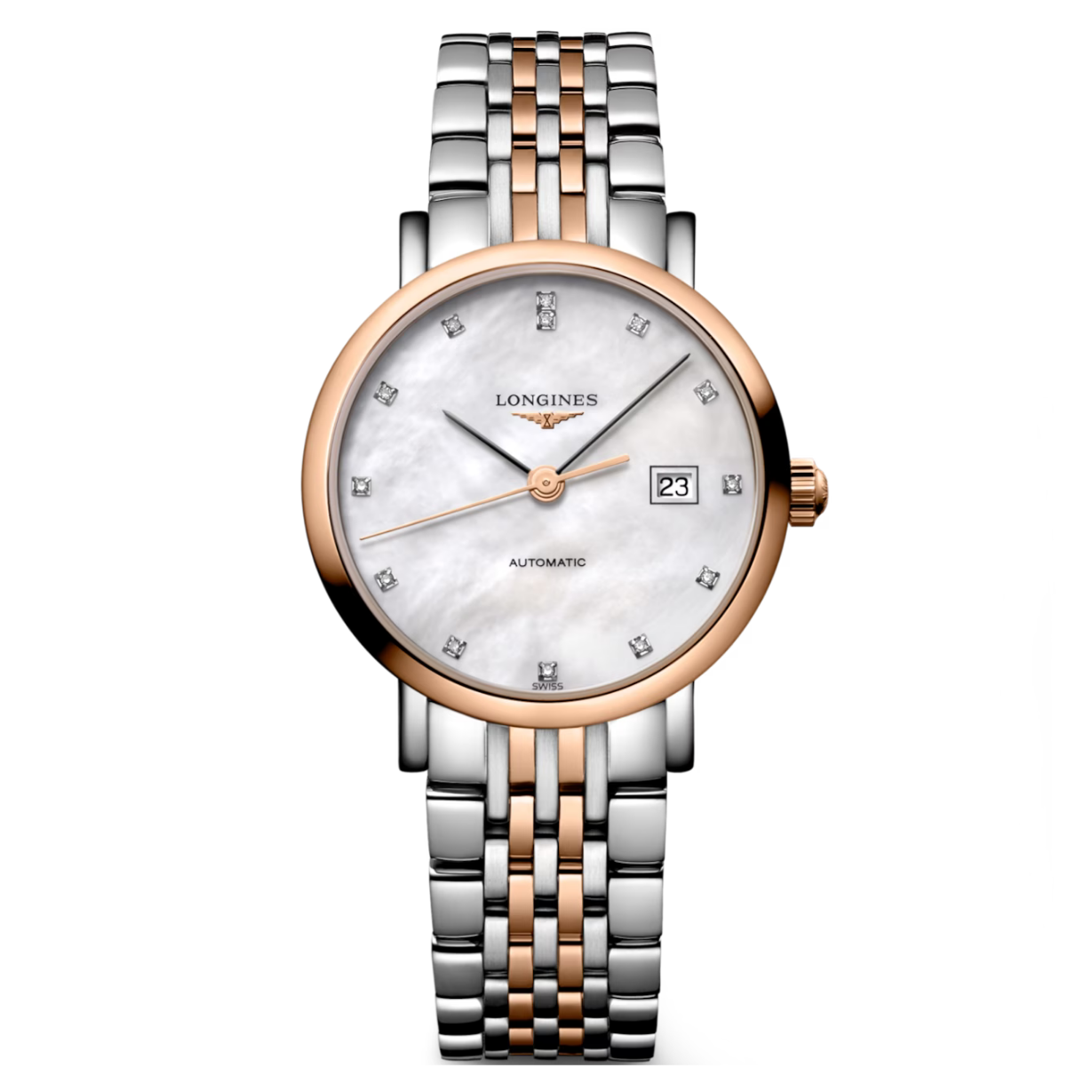 Longines Elegant Collection White mother-of-pearl Dial Women 29mm