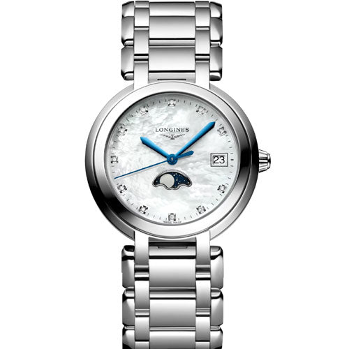 Longines Primaluna White mother-of-pearl Dial Women 34mm