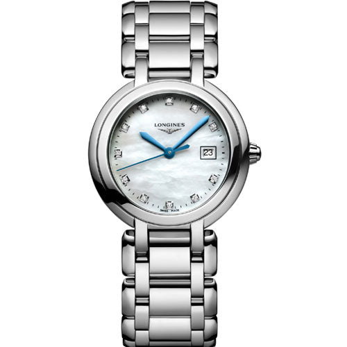 Longines PrimaLuna White Mother-Of-Pearl Dial Women 30mm