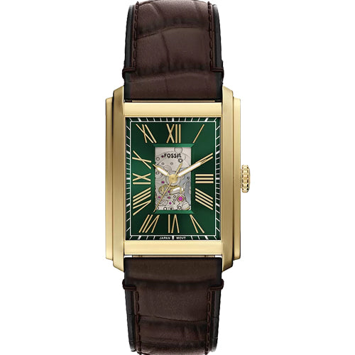 Fossil Carraway Automatic Green Dial Men 30mm ME3271