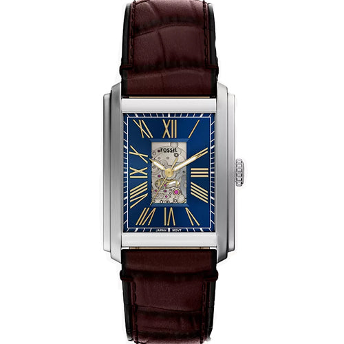 Fossil Carraway Automatic Blue Dial Men 30mm ME3273