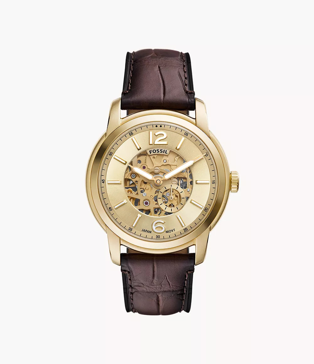 Fossil Heritage Gold Dial Men ME3279 44mm