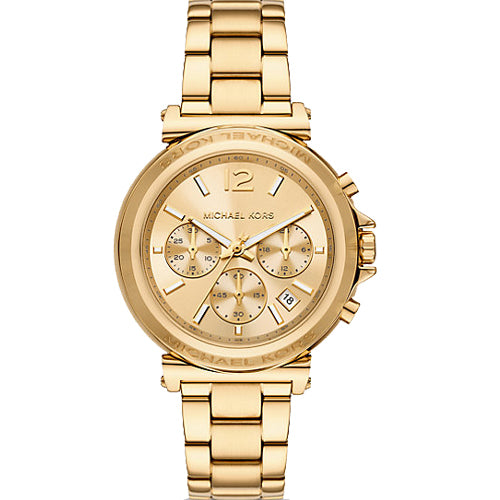 Michael Kors Oversized Maren Multifunction Dated Gold Dial Women 40mm MK7493