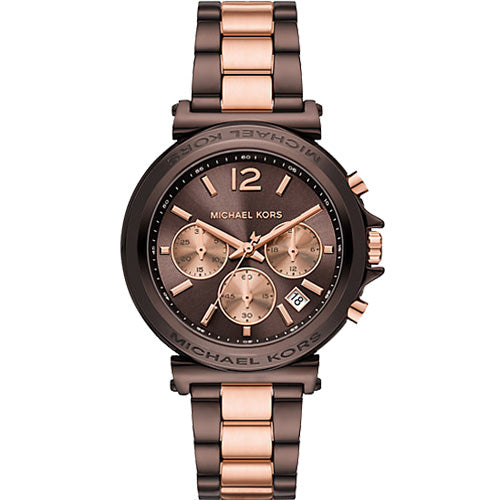 Michael Kors Oversized Maren Brown Dial Women 40mm MK7496 Zimson Watch Store