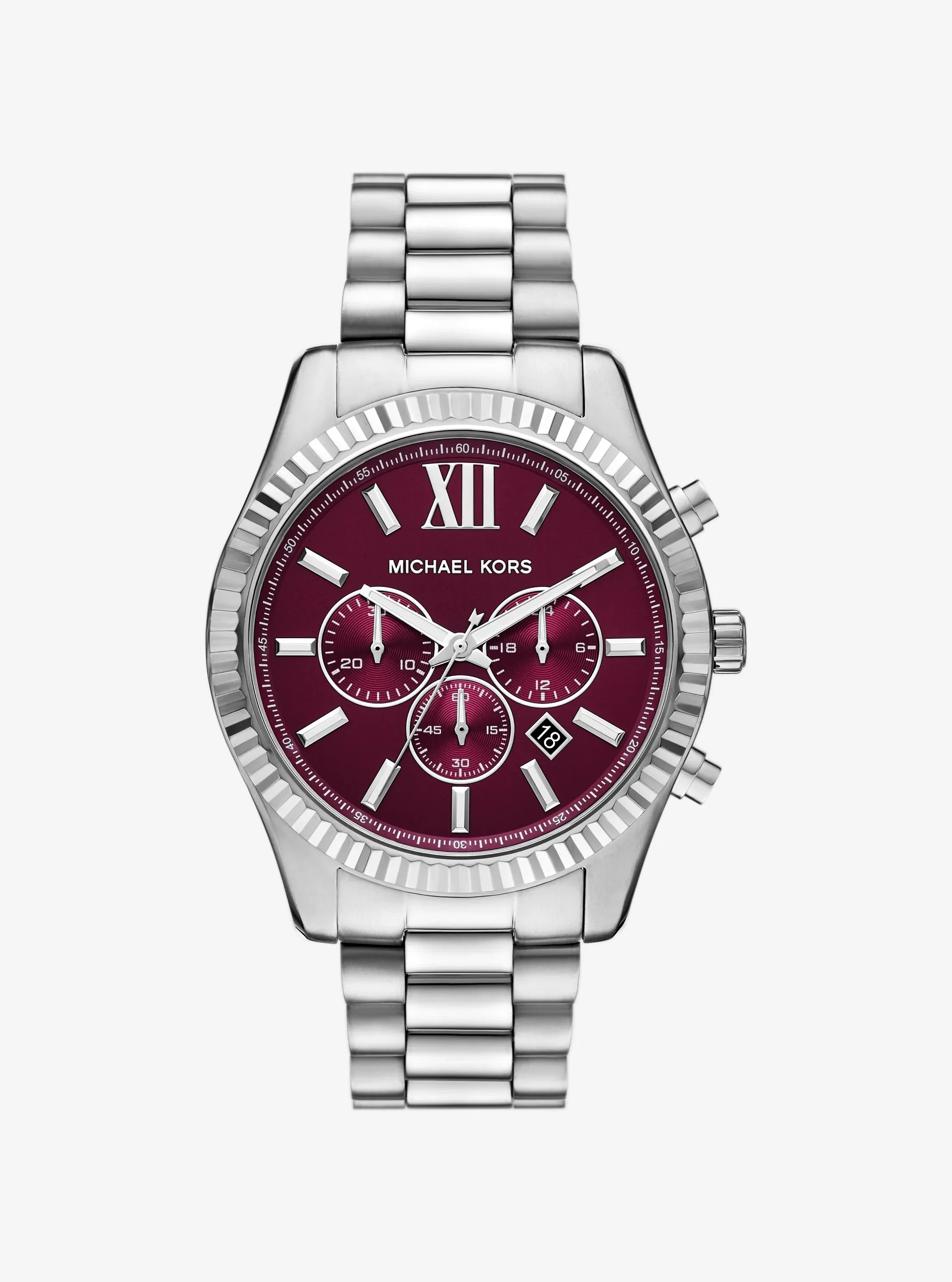 Michael Kors Lexington Red Dial Men Quartz 44mm MK9242